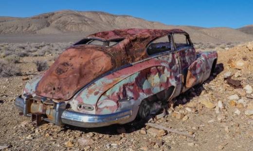 Decomposing Car Near Abandoned Mine